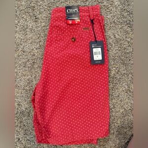 NWT-Chaps Men's Bright Red Chinos 32x10